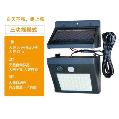 Luminária Solar LED Externa com Sensor de Movimento – Iluminação Inteligente para Jardim, Muros e Áreas Externas