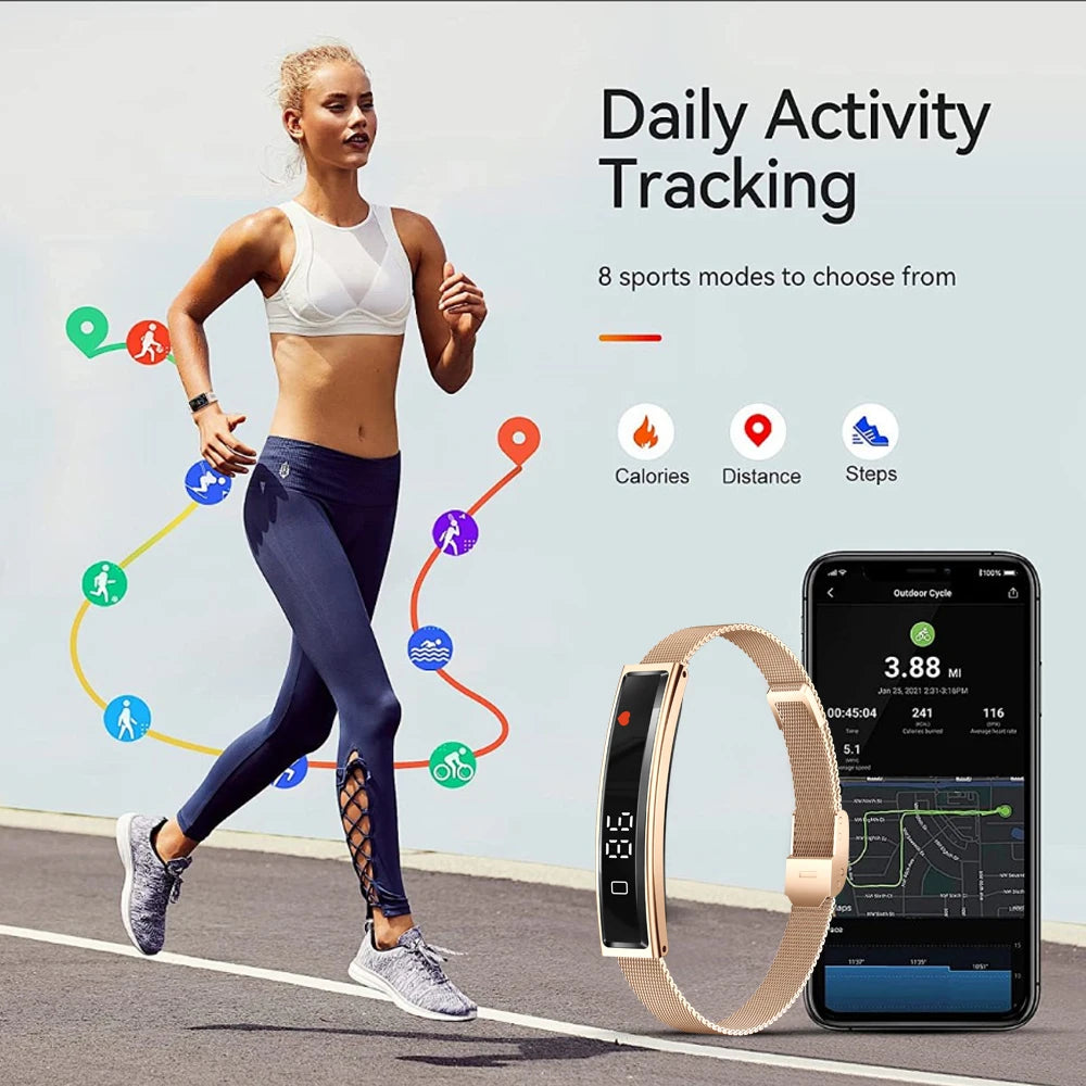 Smart Bracelet Fitness Tracker IP68 – Pulseira Inteligente com Monitoramento de Saúde