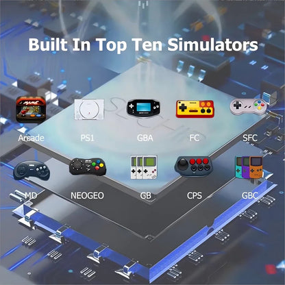Videogame Portatil Tela 5.1" +10000 Jogos Retro, Console de Mão Memoria Expansivel