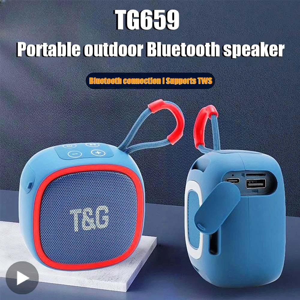 Caixa de Som Bluetooth Portátil – Som Potente e Conexão Sem Fio