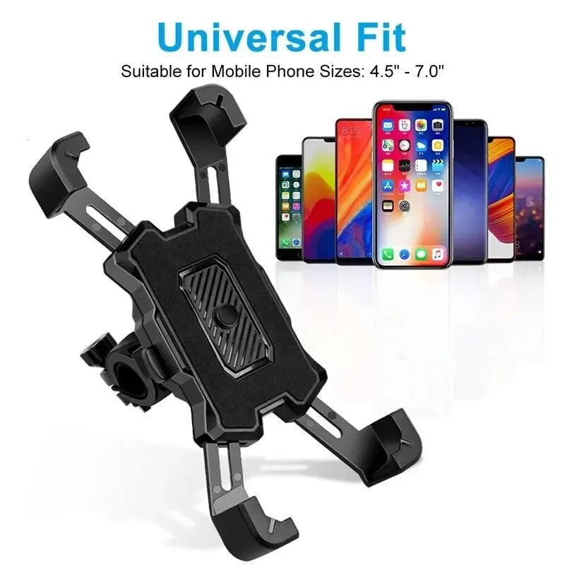 Suporte de Celular 360° para Bicicleta e Moto – Fixação Segura para iPhone e Xiaomi