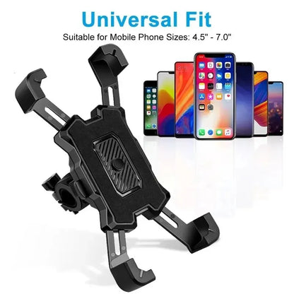 Suporte de Celular 360° para Bicicleta e Moto – Fixação Segura para iPhone e Xiaomi