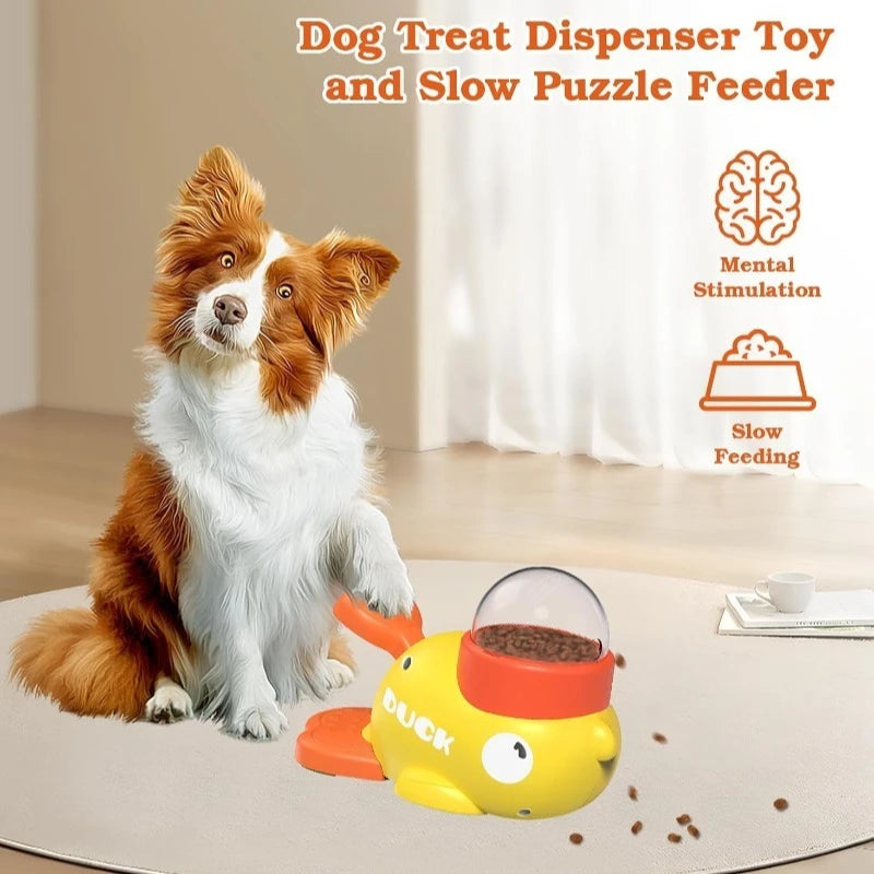 Brinquedo Interativo para Pets – Dispenser de Petiscos com Treinamento e Alimentação Lenta