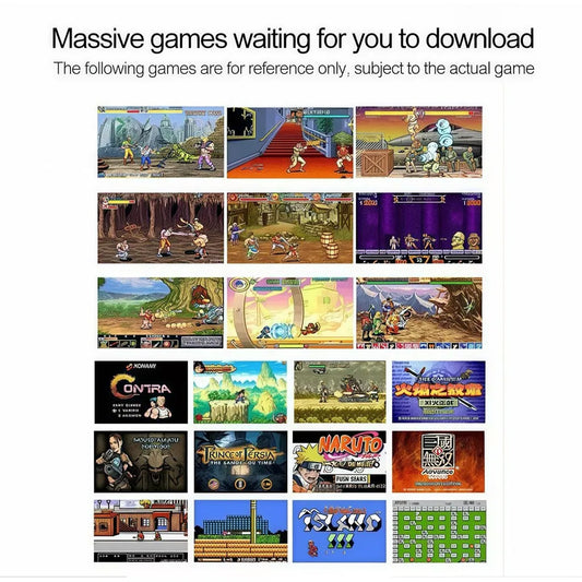 Videogame Portatil Tela 5.1" +10000 Jogos Retro, Console de Mão Memoria Expansivel