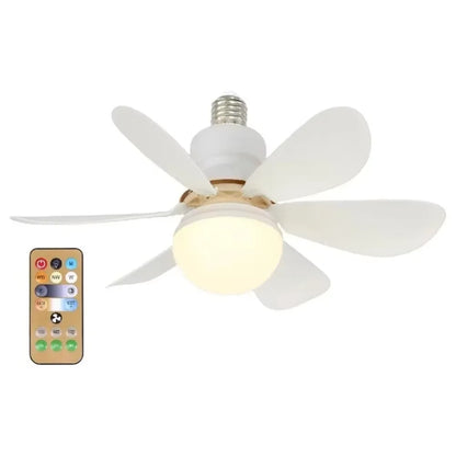 Ventilador de Teto LED 40W com Luz Integrada e Controle Remoto